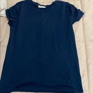 copper key blue t shirt